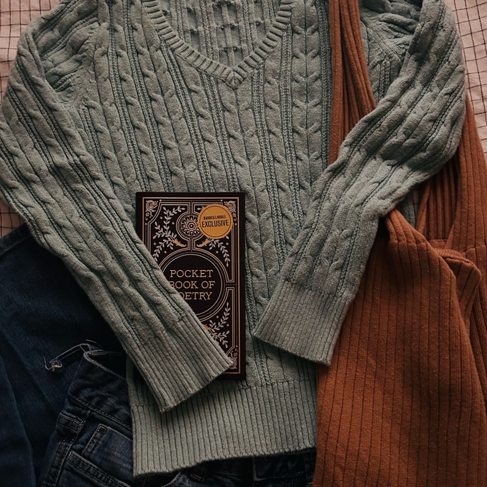 Cable knit sweater